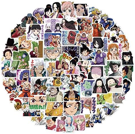Anime Çıkartmalar Karışık Paketi, 120 ADET Su Geçirmez Karikatür Anime Çıkartmalar Vinil Dizüstü Çıkartmaları Gençler