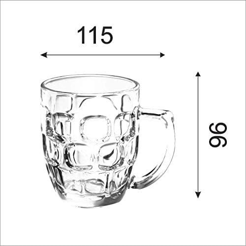 Şeffaf Seramik bira bardağı Kapasite: 292 ml, 4 Set, bira bardağı ve Steins, Drinkware Seti