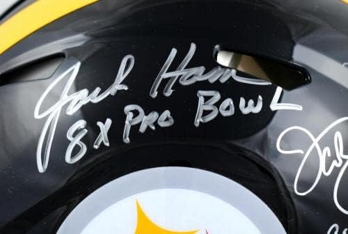 Lambert Ham Russell, Steelers F / S Speed Auth'u imzaladı. PB-BAW Hologram İmzalı NFL Kasklı Kask