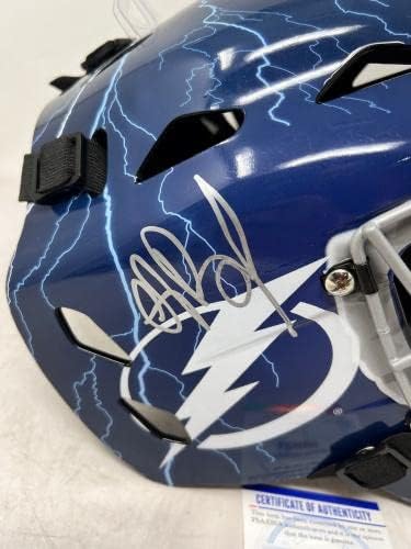 ANDREİ VASİLEVSKİY 88 Tampa Bay Lightning İMZALI Kaleci Maskesi PSA COA İmzalı NHL Kaskları ve Maskeleri