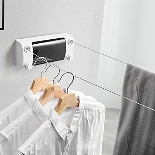 CFSNCM Geri Çekilebilir Çift Başlı Giyim Hattı Açık Kapalı Kurutma Rafı Çamaşır Kurutma Makinesi Banyo Aksesuarları
