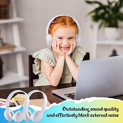 12 Paket Çocuk Kulaklıklar Toplu Sınıf mikrofonlu kulaklıklar 3.5 mm Jack stereo kulaklıklar Çok Renkli Kulaklıklar