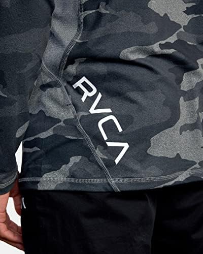 RVCA erkek Spor Havalandırma Uzun Kollu Ekip Boyun T-Shirt