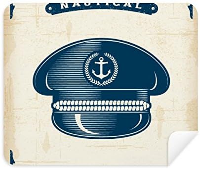 Denizci Şapka Navigasyon Askeri Okyanus Temizlik Bezi Ekran Temizleyici 2 adet Süet Kumaş