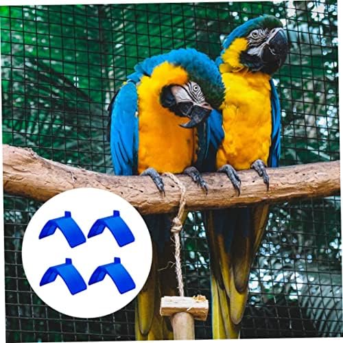 Yardwe Güvercin Levrek Kuş Kafesi Oyuncaklar Çiğnemek Oyuncak Mavi Oyuncak 8 adet Güvercin Tüneyen Raf Papağan Standı