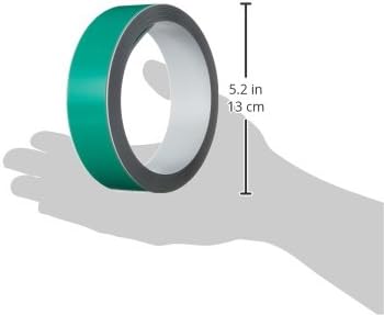 Dayanıklı 471502 Manyetik Bant (kendinden Yapışkanlı, 3,5 cm x 500 cm), Beyaz Şerit (Yeşil Şerit)