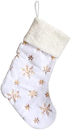 Noel Çorap Bez Noel Çorap Çanta ve Noel Asılı Çorap için Parti Dekorasyon ve Noel Karikatür Kırmızı Set Sisters İlk
