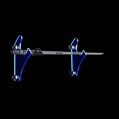 lightsaber standı, akrilik duvara monte kılıç standı lightsaber, kılıç dekorasyon (blue1 çift)