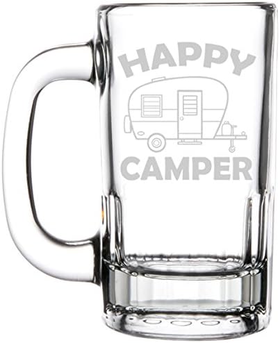 12oz Bira Bardağı Stein Cam Mutlu Kampçı