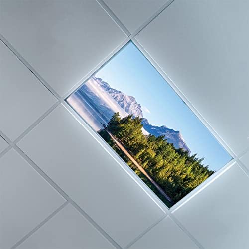 Tavan lambası Difüzör Panelleri için Floresan ışık kapakları-Glacier Ulusal Parkı Deseni-Sınıf Ofisi için Floresan