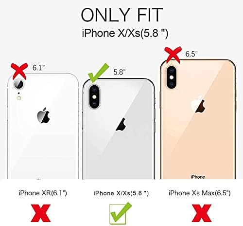 ImpactStrong iPhone X Kılıf/iPhone Xs Kılıf ile Uyumlu, Ağır Hizmet Tipi Çift Katmanlı Koruma Kapağı iPhone X/Xs 5.8