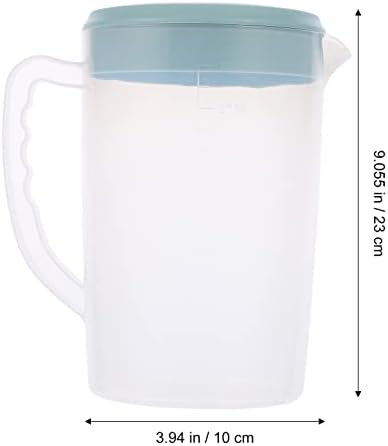 Kapaklı DOITOOL 2300ML Galon Su Sürahisi-Plastik Sürahi Su Filtresi Sürahi-Ağır hizmet tipi Buzlu Çay Sürahi İçme