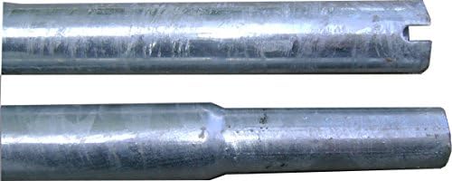 ROHN 5 ' Çelik Boru - Kilitleme Bağlantılarına Sahip 16 Gauge Çelik Direk Borusu (Rohn 160505GHS)