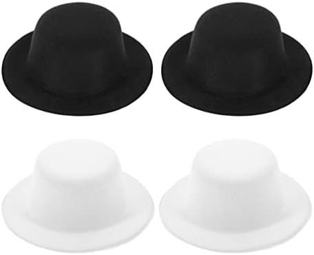 NUOBESTY Kostüm Takıları Kostüm Takıları Mini Resmi Şapkalar Minyatür Şapkalar: Bebek Zanaat Şapkaları DIY El Sanatları