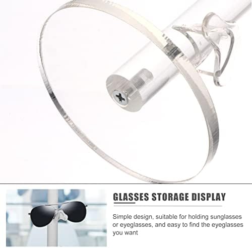 Zerodeko 3 pcs Gözlük Akrilik Tarzı Gözlük Cam Çerçeveleri Ev Moda Depolama Mağaza Gözlük Katmanlı Sahipleri Güneş