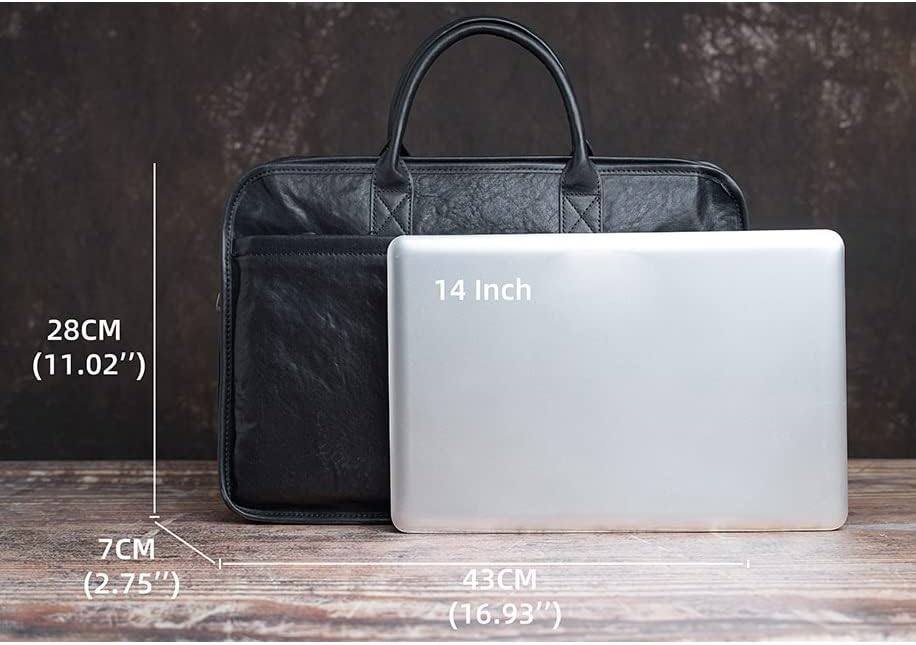 GPPZM Rahat erkek Evrak Çantası Tote Çanta erkek Büyük Kapasiteli Crossbody Çanta 15.6 laptop çantası (Renk: A, Boyut: