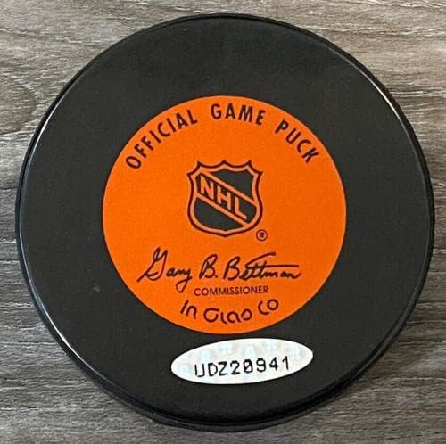 Wayne Gretzky İmzaladı Los Angeles Kralları UDA Üst Güverte Diski Blues Oilers L @ @ K - İmzalı NHL Diskleri