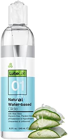 Lubelab Su Bazlı Yağlayıcı, Aloe Vera ve E Vitamini İçeren Kişisel Yağlayıcı 8.3 fl. Oz, Paraben ve gliserin ve mandal