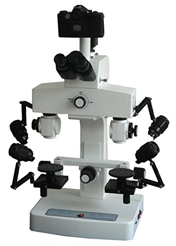 BestScope BSC-200 karşılaştırma (adli) Trinoküler bileşik mikroskop, 10x ve 20x Widefield oküler, 9.6 x - 115x büyütme,