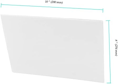 NINGWAAN 50 ADET 8x10 İnç Köpük Levhalar, 1/8 Kalınlık Beyaz Mat Köpük Çekirdek Levhalar, El Sanatları için Köpük