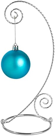 10 İnç Boyunda Gümüş Kaplama Süs Ekran Askı Standları Asılı Noel Süsleri, Cam Teraryumlar, Vb - 4 Paket