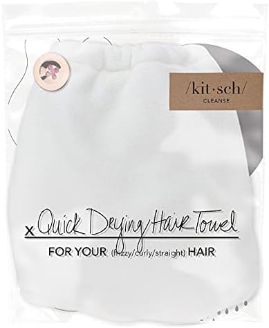 Kitsch Mikrofiber Saç havlu sargısı / Saç Türban Kurutma ıslak Saç Kolay Büküm Saç Havlu / Temiz Paket (Allık / Mikro