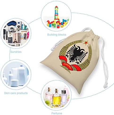 Arnavut Kartal kanvas saklama çantası Kullanımlık İpli ipli çanta kılıf çanta alışveriş çantası Ev Seyahat için