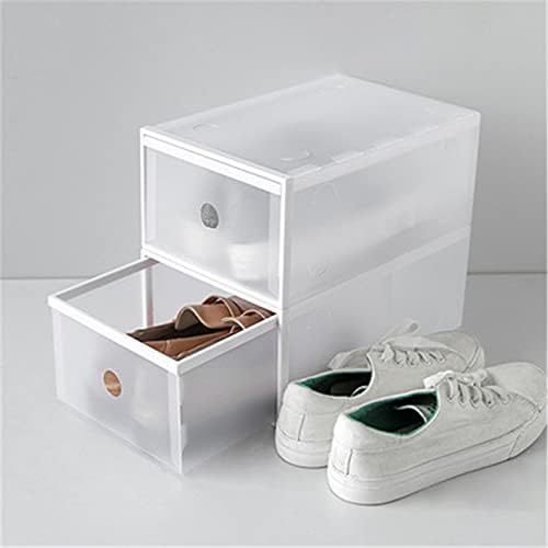 DEPİLA İstiflenebilir Ayakkabı eşya kutuları Dolap İstiflenebilir Ayakkabı Kutusu 6 adet Ayakkabı Kutusu şeffaf ayakkabı
