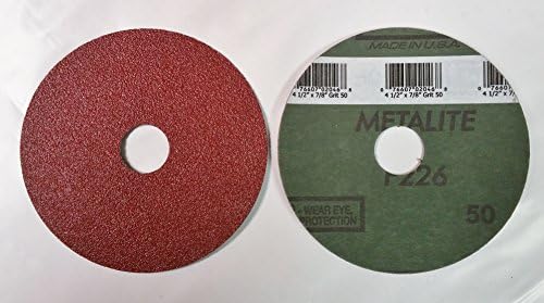 Norton 02046 4-1 / 2 50 Kum Alüminyum Oksit Fiber Disk