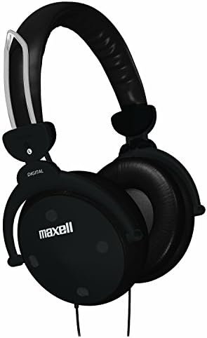 Maxell 190562 Ayarlanabilir Tam Boy Düşük Sinyal Kaybı Performansı Dlx Dijital Tam Fincan Katlanır Kulaklık Hat Kontrolü