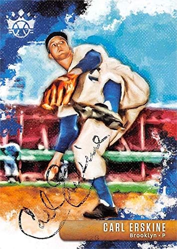 İmza Deposu 624542 Carl Erskine İmzalı Beyzbol Kartı-Brooklyn Dodgers, SC - 2019 Panini Diamond Kings No. 18