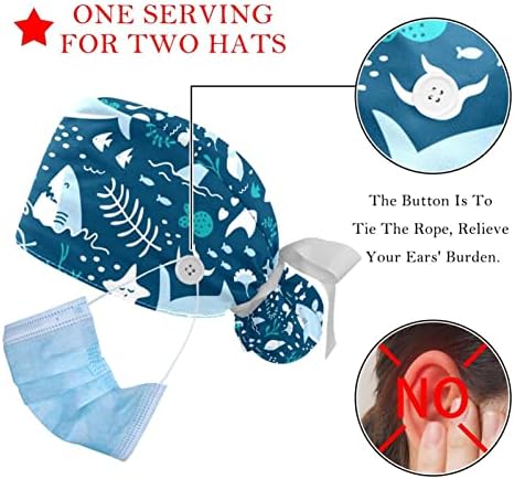 HomeDecorZone Çalışma Kap Düğmesi ile Adam ve Kadınlar için, 6 Adet Pembe Gri Filler Güzel Donanma Şapka