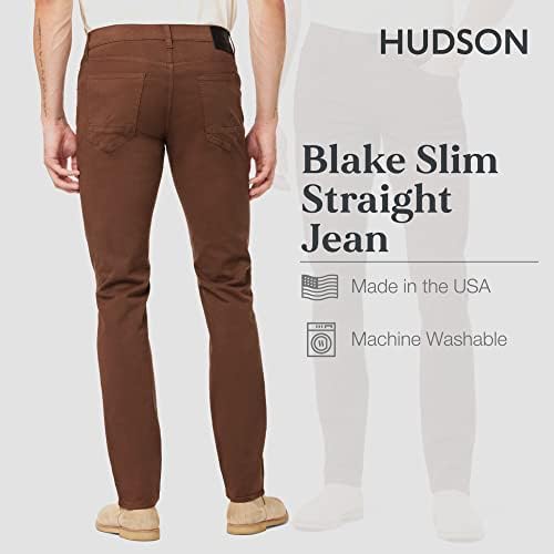 HUDSON Erkek Blake ince Düz Bacak Jean