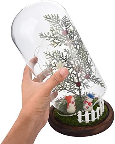 Noel Kar Fener, ışıltılı Pil Kumandalı Festicval Süs için Noel Masa Centerpiece Ev Dekorasyon (Yeşil)
