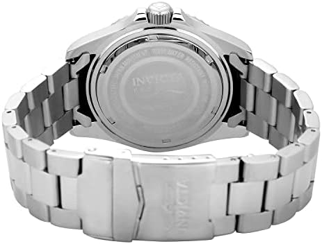 Invicta erkek Pro Dalgıç 43mm Paslanmaz Çelik Kuvars Saat, Gümüş (Model: 30806)