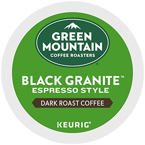 Green Mountain Kahve Kavurma Makineleri Siyah Granit, Keurig Tek Servisli K-Cup Bakla, Espresso Tarzı Koyu Rosto,