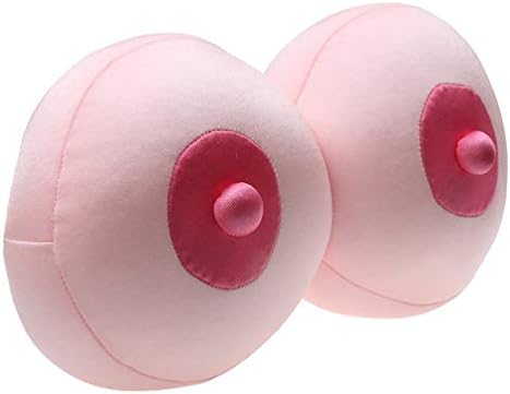 KESYOO Kawaii Odası Dekor Yenilik Boob Yastık Yastık Büyük Boobie Atmak Yastık Komik Gag Hediye Sırt Desteği
