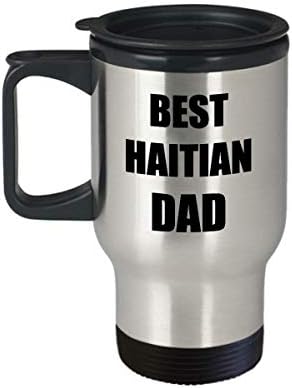 Haiti Baba Seyahat Kupa En Komik Hediye Fikri Yenilik Gag Kahve Çay 14 oz Paslanmaz Çelik
