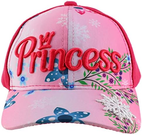 Moda Giyim Mağazası Prenses Taç İşlemeli İki tonlu Çocuk Beyzbol Şapkası