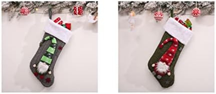 Arı Vitray Noel Süslemeleri Örme Kumaş Orman Adam Noel Çorap Bebek Şeker Çantası (C, Bir Boyut)