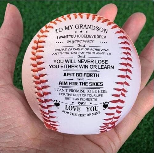 Torunuma Motivasyonel Beyzbol Asla Kaybetmeyeceksin Büyükanne ve Büyükbabalardan Oyuncular için Kişiselleştirilmiş