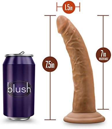 Allık Dr. Skin 7 inç Gerçekçi Yapay Penis-Yumuşak Gerçekçi Gerçek His-İnce 1,5 inç. Genişlik-Sağlam Kayış Koşum Uyumlu