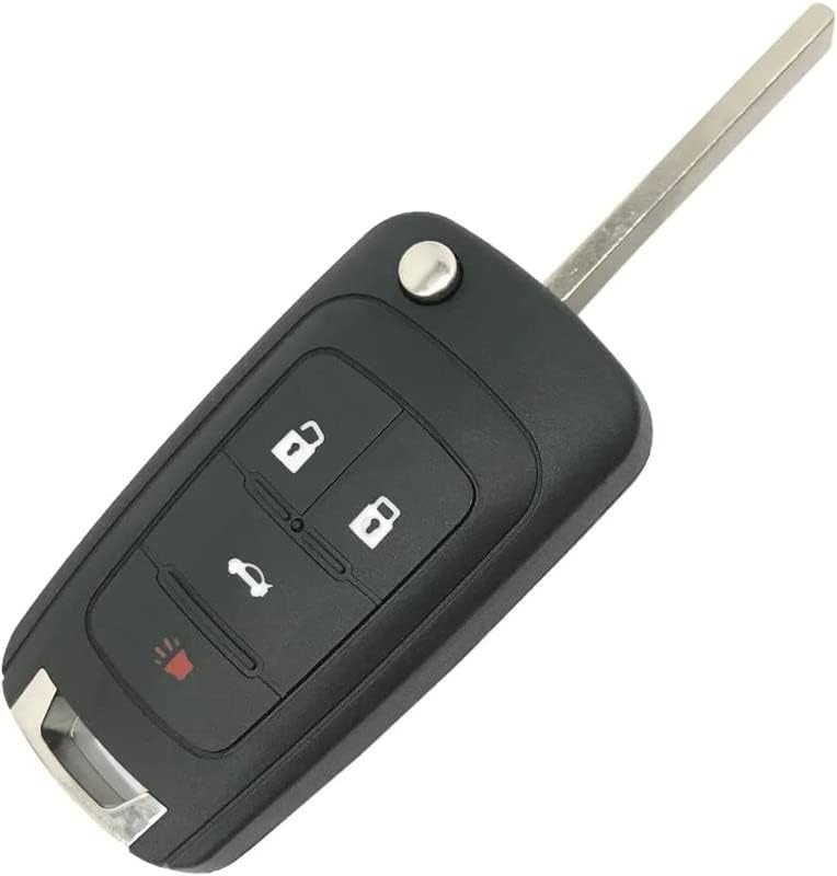 Horande Katlanır Kapak Yedek Anahtar Fob Kapak Kılıf fit için Chevy Malibu Camaro Cruze Impala Equinox Sonic Arazi