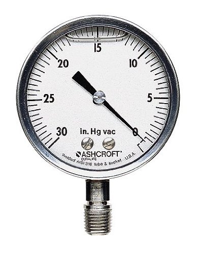 Ashcroft 1009SWL2. 5 0 ila 100 psi Dolu Yüksek Doğruluk Ölçer 2 1/2 Arama Alt Bağlantı