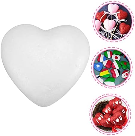 ISMARLAMA 400 Adet Köpük Kalp Süsleme El Sanatları Zanaat Oyuncaklar Düğün Dekor Kalp Şeklinde Köpük Polistiren Beyaz