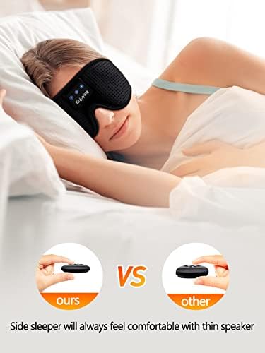 Uyku Kulaklıkları Bluetooth Kafa Bandı, Uyku için MOİTA Uyku Göz Maskesi, Kablosuz Uyku Kulaklıkları, Hoparlörlü Rahat