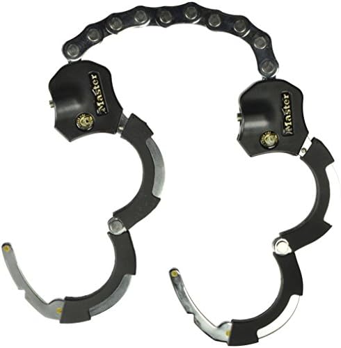 Master Lock Street Cuff ® Kilitler, 9 Sertleştirilmiş Çelik Bağlantılar, 22 inç. Uzun, 8290DPS