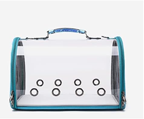 WSSBK Nefes Kedi taşıma Çantası Taşınabilir Seyahat Çantası Taşıyıcı Şeffaf evcil hayvan sırt çantası (Renk: A)