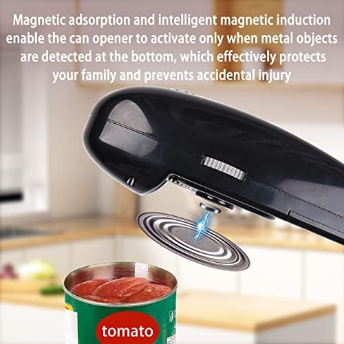 Elektrikli Konserve Açacağı Akıllı Manyetik İndüksiyon, Kutularınızı Basit Bir Düğmeye Basarak Açın, Mutfak için Keskin