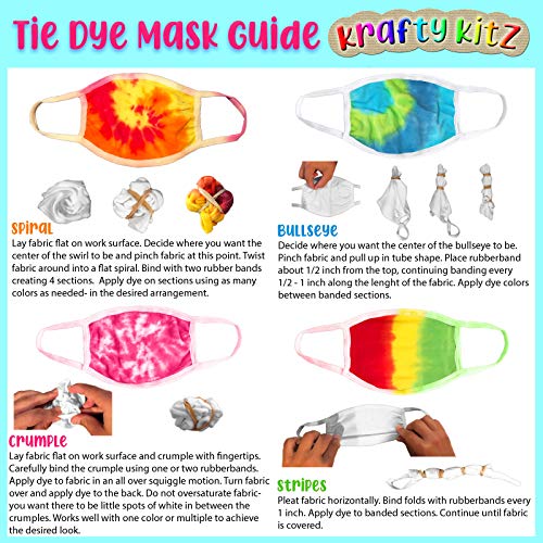 Mükemmel Stix Kravat Boya Maskesi Seti-DIY Okula Dönüş Kravat Boya Maskeleri, 1 Neon Kiti